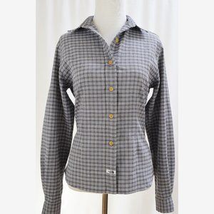 North Face Women's Size XS Gray Fitted Shirt Blouse Top